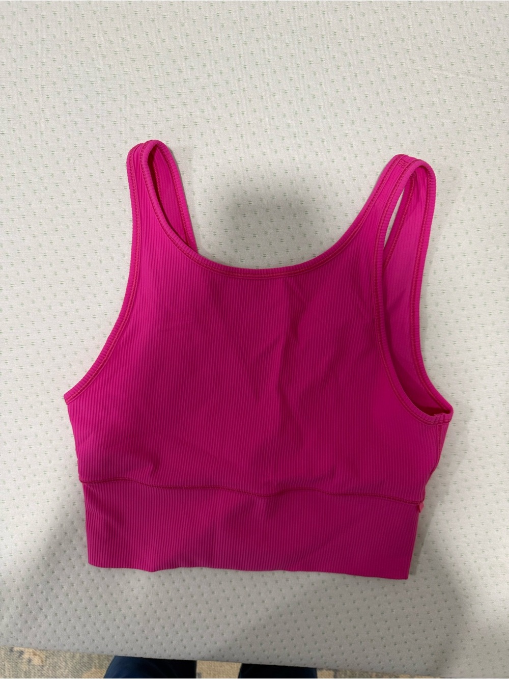 lululemon athletica Ribbed Tank Crop Top - Hot Pink